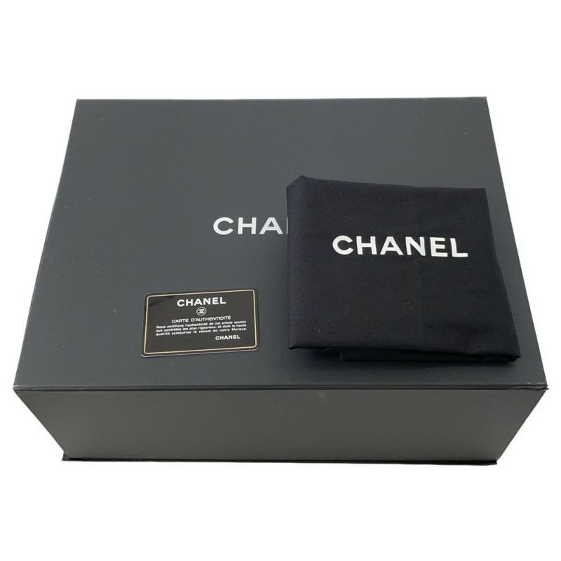 シャネル チェーンショルダーバッグ ココマーク マトラッセ 巾着 ラムスキン AS1439 CHANEL 黒