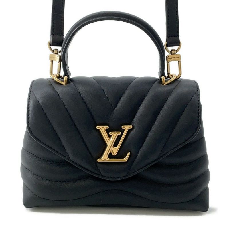 ルイヴィトン ハンドバッグ レザー ホールドミー M21720 LOUIS VUITTON 2wayショルダーバッグ ブラック 黒