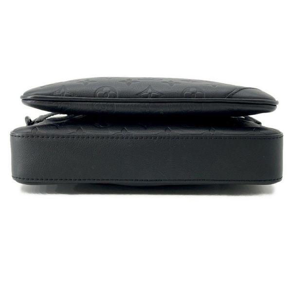 ルイヴィトン ショルダーバッグ モノグラム・シャドウ トリオ メッセンジャー M46602 LOUIS VUITTON ブラック 黒