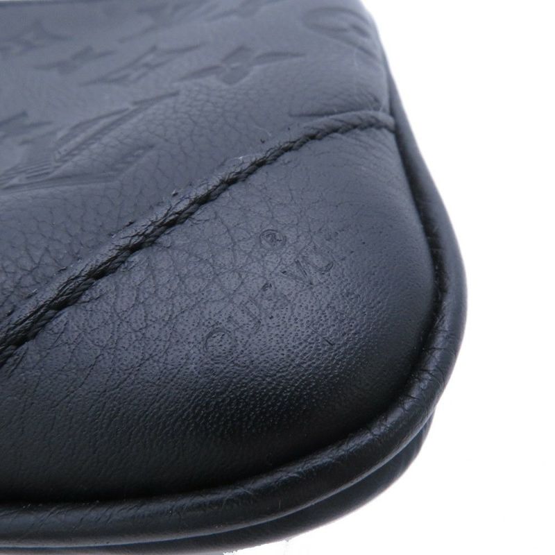 ルイヴィトン ショルダーバッグ モノグラム・シャドウ トリオ メッセンジャー M46602 LOUIS VUITTON ブラック 黒