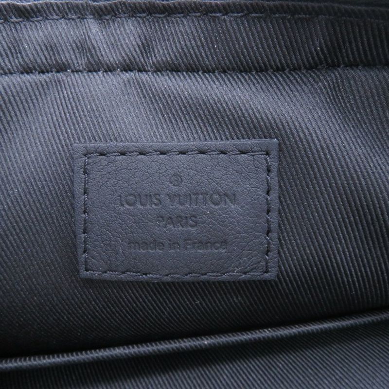 ルイヴィトン ショルダーバッグ モノグラム・シャドウ トリオ メッセンジャー M46602 LOUIS VUITTON ブラック 黒