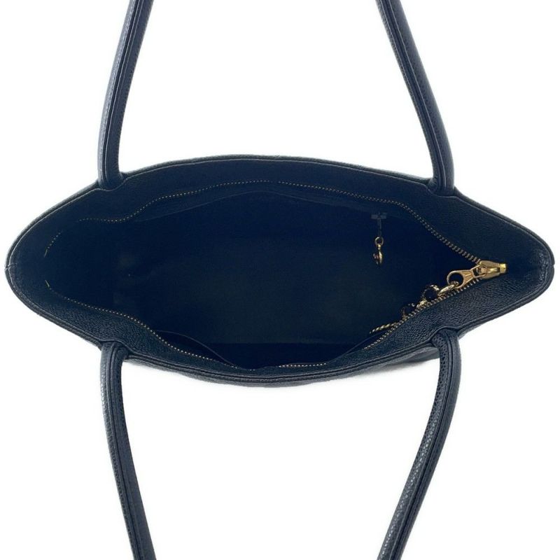 シャネル トートバッグ 復刻トート マトラッセ ココマーク キャビアスキン A01804 CHANEL 黒