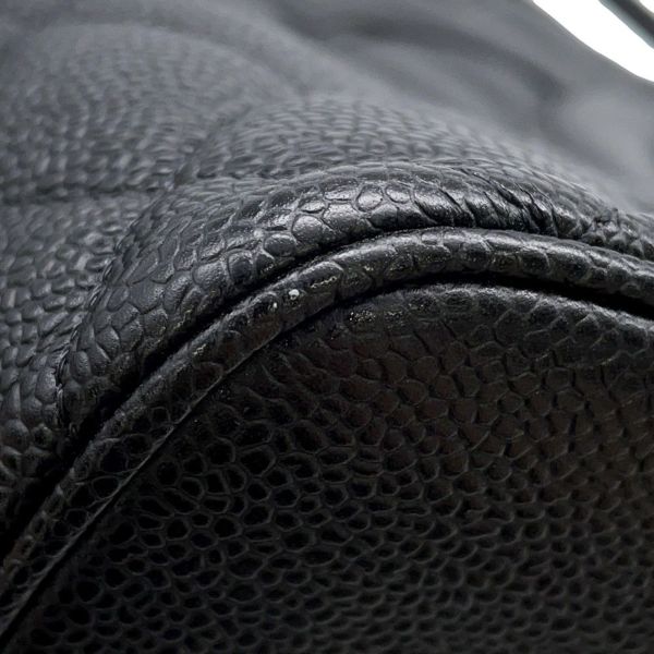 シャネル トートバッグ 復刻トート マトラッセ ココマーク キャビアスキン A01804 CHANEL 黒