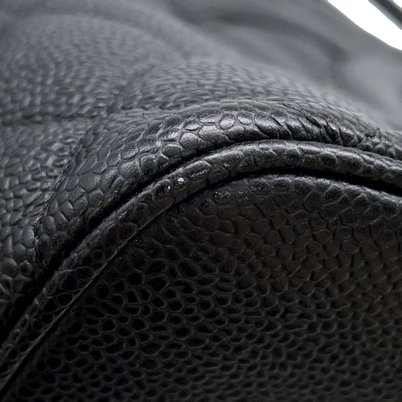 シャネル トートバッグ 復刻トート マトラッセ ココマーク キャビアスキン A01804 CHANEL 黒