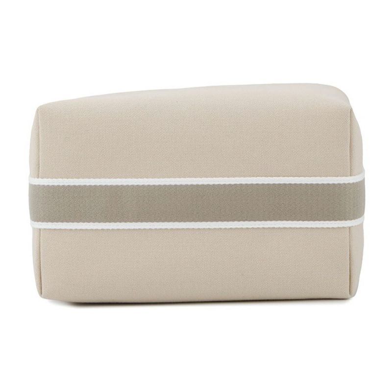 エルメス ポーチ ブリッド・ア・ブラックGM ベージュ/シルバー金具 キャンバス HERMES バッグ 小物入れ