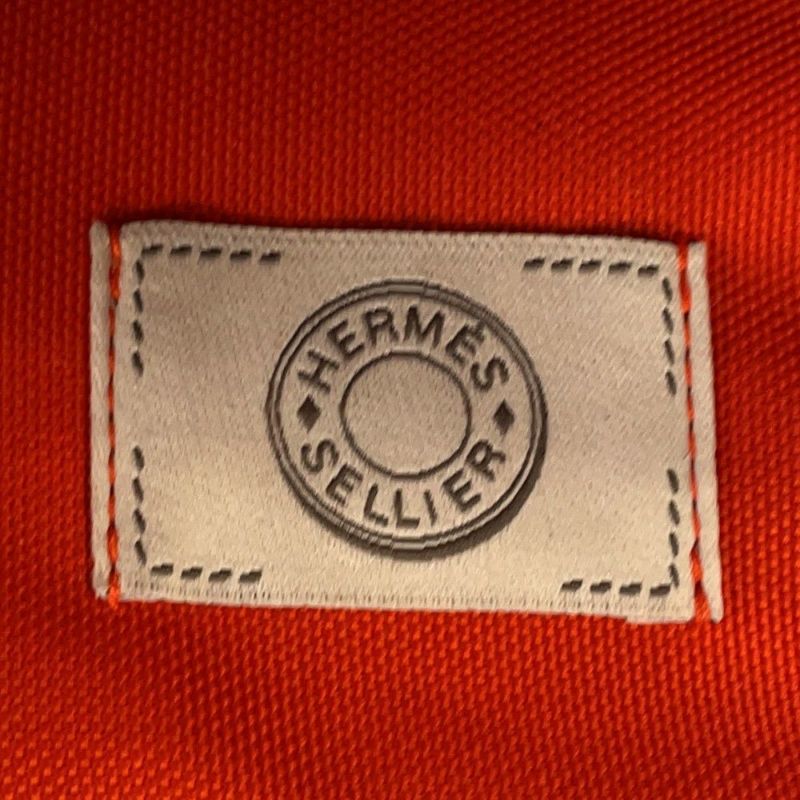 エルメス ドッグキャリーバッグ カーキ/フー/シルバー金具 トワルミリタリー B刻印 HERMES 小型ペットキャリー