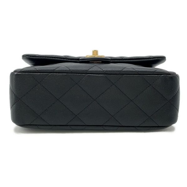 シャネル チェーンショルダーバッグ ココマーク マトラッセ ハート型ココボール キャビアスキン AS3921 CHANEL 黒