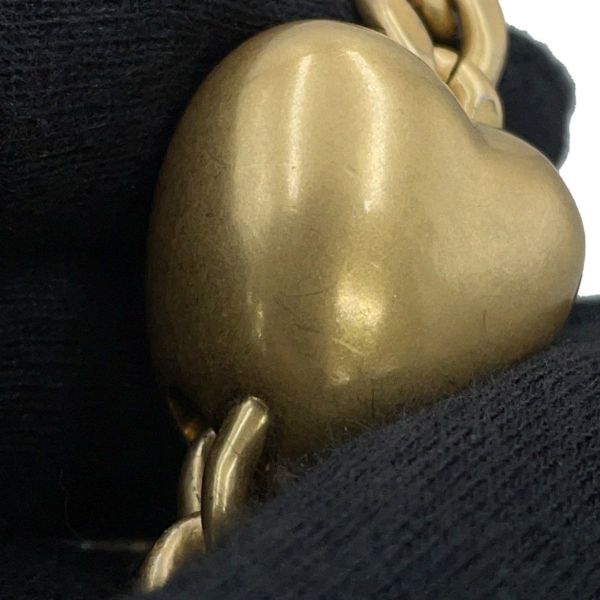 シャネル チェーンショルダーバッグ ココマーク マトラッセ ハート型ココボール キャビアスキン AS3921 CHANEL 黒