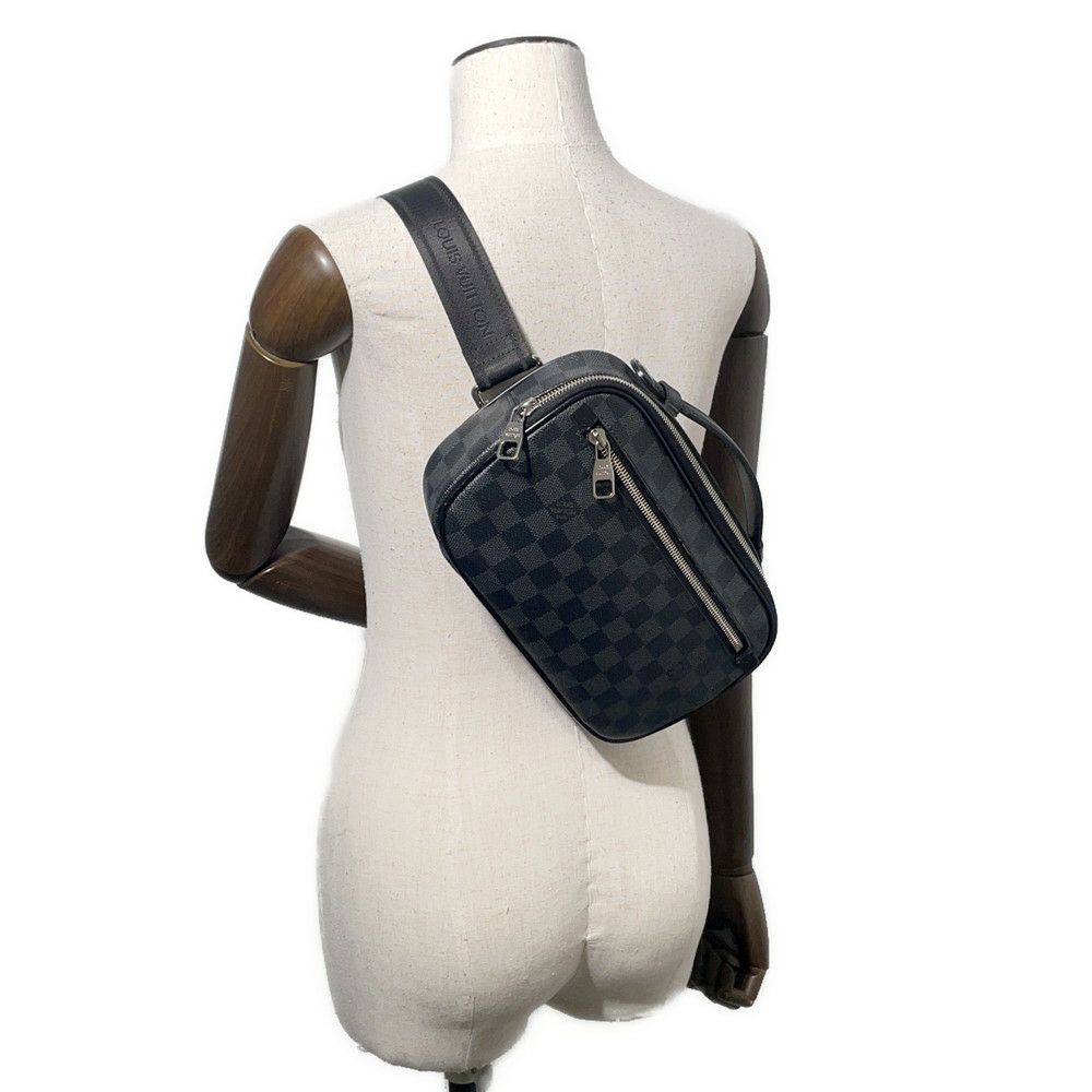 ルイヴィトン ボディバッグ ダミエ・グラフィット アンブレール N41289 LOUIS VUITTON メンズ 黒 ブラック