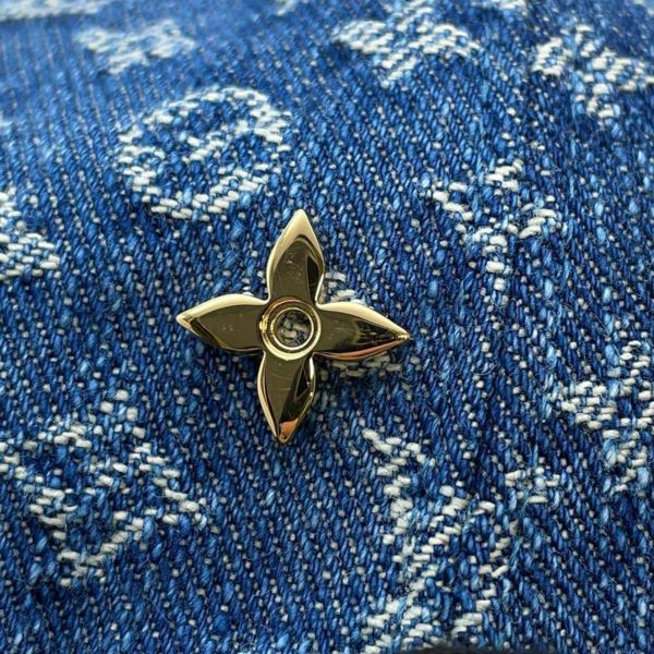 Louis Vuittonデニムキャップ ルイヴィトン キャップ モノグラム・デニム キャップ・LV リミックス