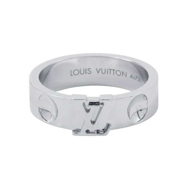 ルイヴィトン リング アンプラント LV サイズ52 K18WGホワイトゴールド Q9K97F LOUIS VUITTON 指輪