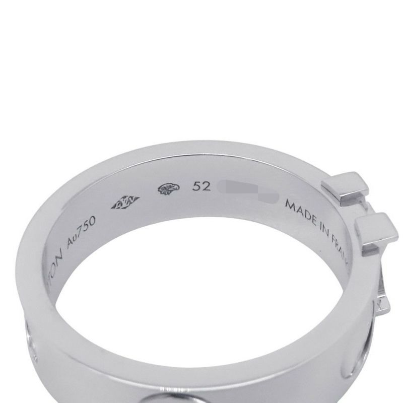 ルイヴィトン リング アンプラント LV サイズ52 K18WGホワイトゴールド Q9K97F LOUIS VUITTON 指輪