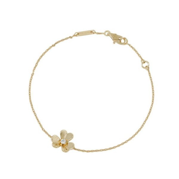 ヴァンクリーフ&アーペル ブレスレット フリヴォル ミニモデル ダイヤモンド 1P 0.05ct K18YGイエローゴールド VCARPJMM00