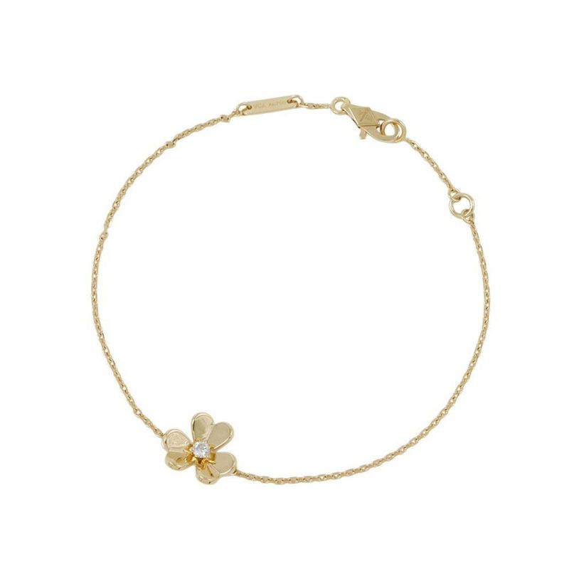 ヴァンクリーフ&アーペル ブレスレット フリヴォル ミニモデル ダイヤモンド 1P 0.05ct K18YGイエローゴールド VCARPJMM00