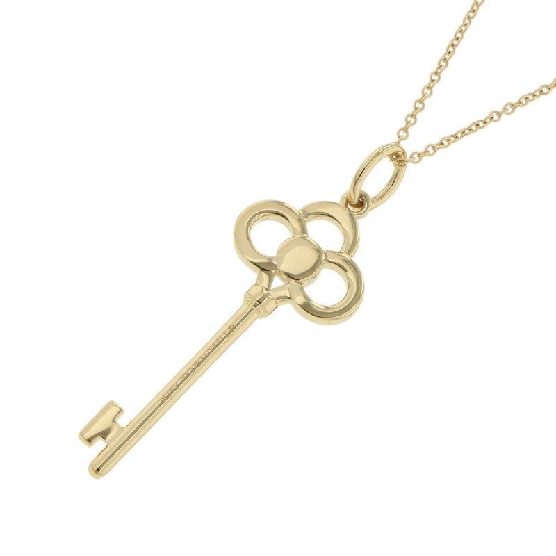 ティファニー ネックレス クラウン キー ネックレス ダイヤモンド K18YGイエローゴールド Tiffany&Co. ペンダント