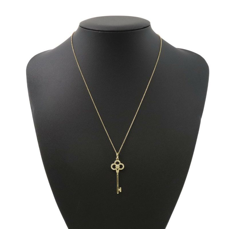 ティファニー ネックレス クラウン キー ネックレス ダイヤモンド K18YGイエローゴールド Tiffany&Co. ペンダント