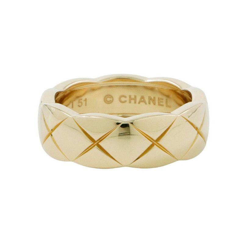 シャネル リング ココクラッシュ ミディアム K18YGイエローゴールド リングサイズ51 J10571 CHANEL 指輪