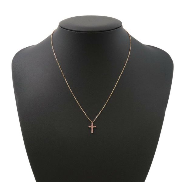 カルティエ ネックレス シンボル クロス ネックレス ピンクサファイア K18PGピンクゴールド B7223700 Cartier ペンダント