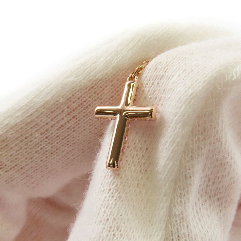 カルティエ ネックレス シンボル クロス ネックレス ピンクサファイア K18PGピンクゴールド B7223700 Cartier ペンダント