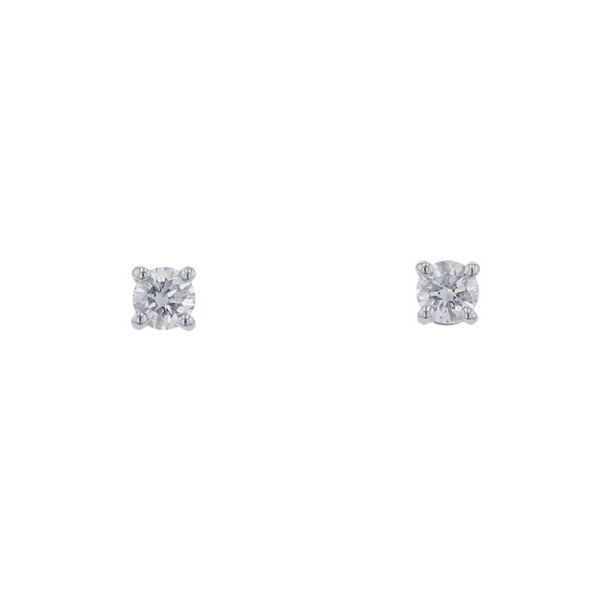 ティファニー ピアス ソリティア ダイヤモンド スタッド ピアス ダイヤ 計約0.2ct Pt950プラチナ Tiffany&Co.