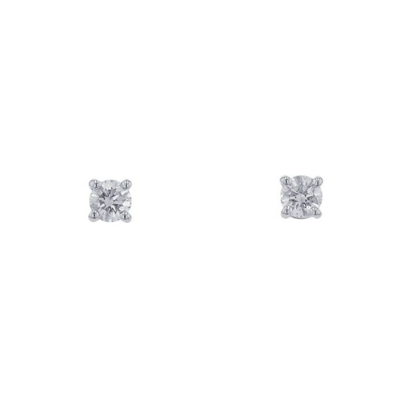 ティファニー ピアス ソリティア ダイヤモンド スタッド ピアス ダイヤ 計約0.2ct Pt950プラチナ Tiffany&Co.