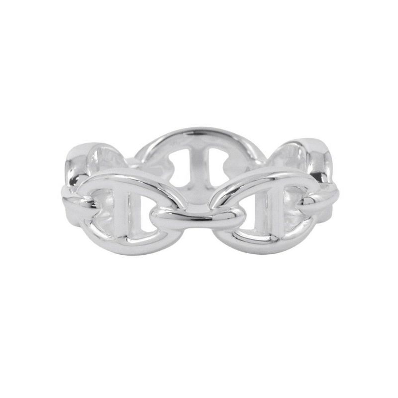 エルメス リング シェーヌダンクル アンシェネPM Enchainee SV925シルバー リングサイズ54 HERMES ジュエリー