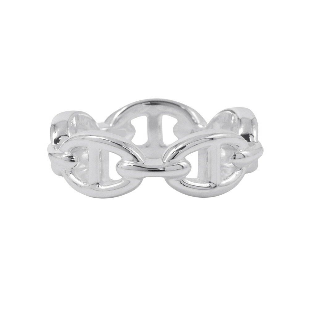 エルメス リング シェーヌダンクル アンシェネPM Enchainee SV925シルバー リングサイズ54 HERMES ジュエリー