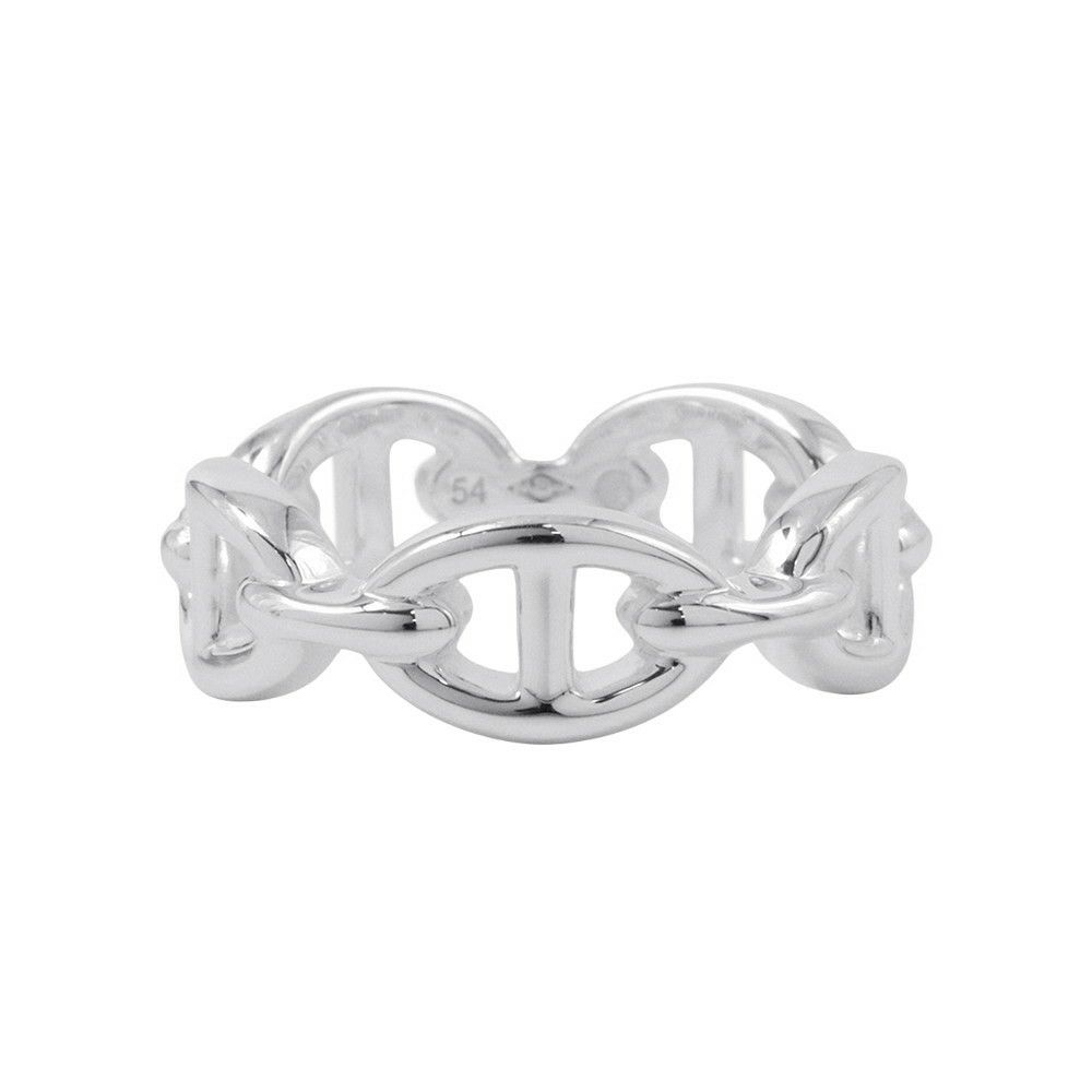 エルメス リング シェーヌダンクル アンシェネPM Enchainee SV925シルバー リングサイズ54 HERMES ジュエリー