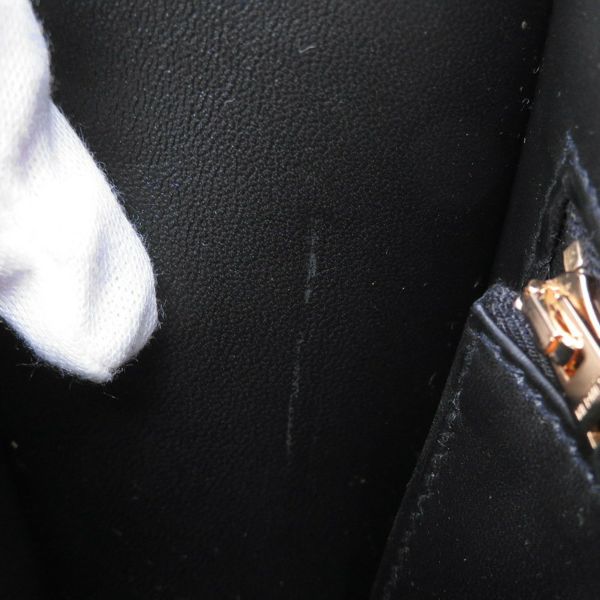 エルメス ショルダーバッグ コンスタンス24 ブラック/ピンクゴールド金具 エプソン Y刻印 HERMES Constance 黒