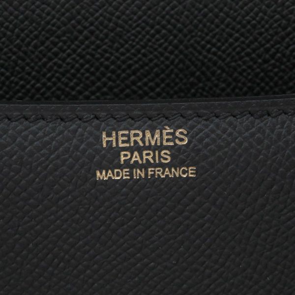 エルメス ショルダーバッグ コンスタンス24 ブラック/ピンクゴールド金具 エプソン Y刻印 HERMES Constance 黒
