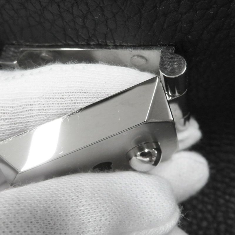 エルメス ビジネスバッグ サックアデペッシュ38 ブラック/シルバー金具 トゴ Y刻印 メンズ 黒