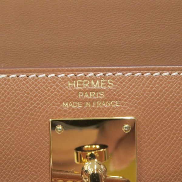 エルメス クラッチバッグ ケリーエラン ゴールド/ゴールド金具 ヴォーマダム B刻印 2wayショルダー