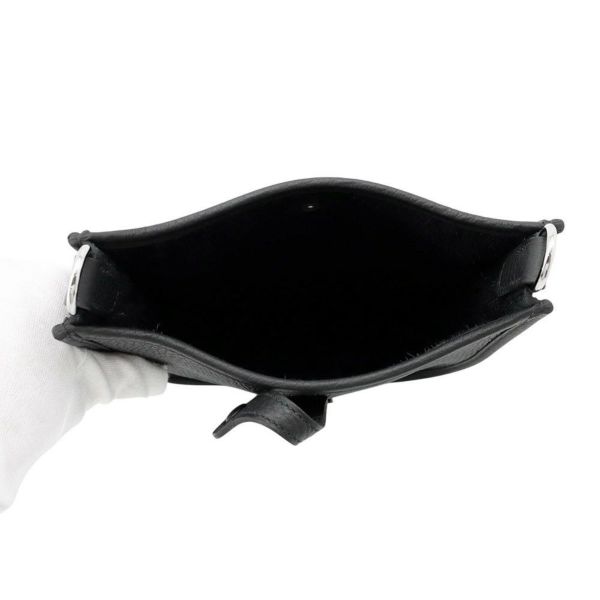 エルメス ショルダーバッグ エブリンTPM 111cm ブラック/シルバー金具 トリヨンクレマンス K刻印 黒
