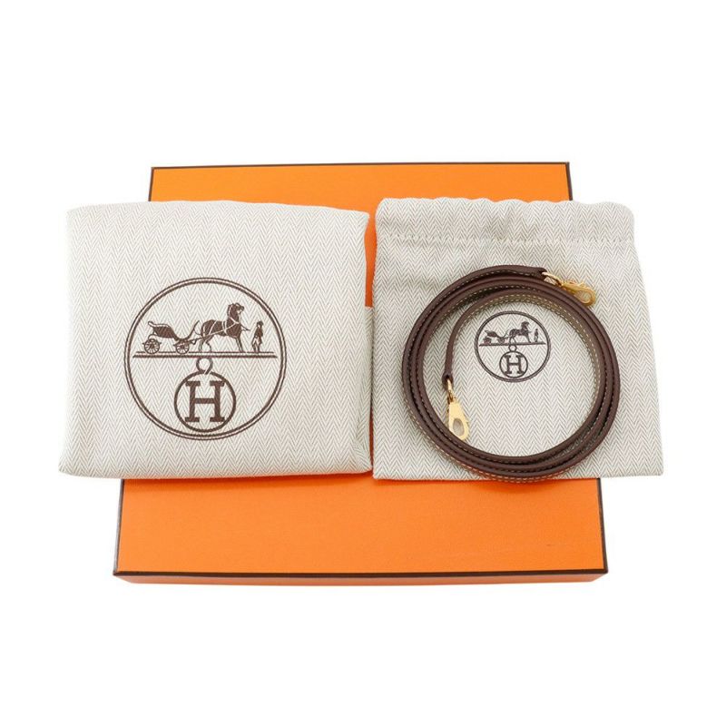 エルメス ハンドバッグ ミニケリー2 外縫い エトゥープ/ゴールド金具 エプソン K刻印 2wayショルダー