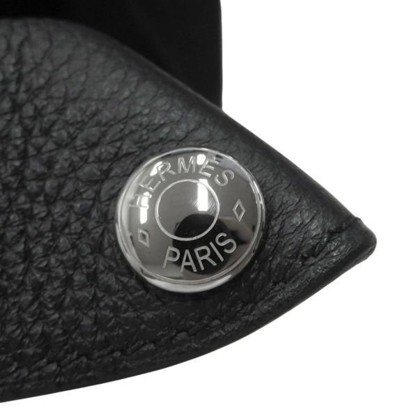 エルメス ショルダーバッグ ヴィドポッシュ ブラック/シルバー金具 トゴ B刻印 HERMES 黒