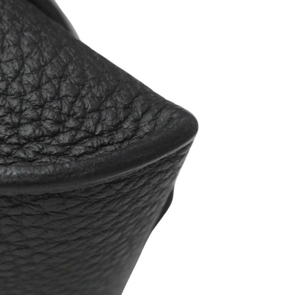 エルメス ショルダーバッグ ヴィドポッシュ ブラック/シルバー金具 トゴ B刻印 HERMES 黒