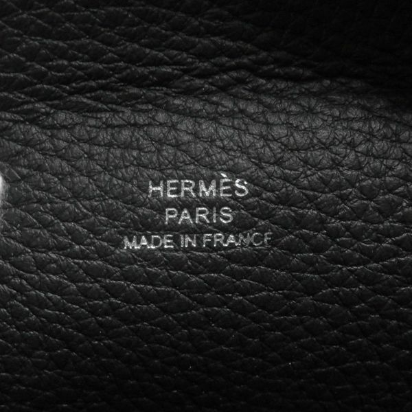 エルメス ショルダーバッグ ヴィドポッシュ ブラック/シルバー金具 トゴ B刻印 HERMES 黒