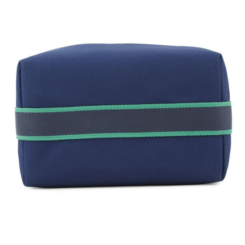 エルメス ポーチ ブリッド・ア・ブラックGM ネイビー/シルバー金具 キャンバス HERMES バッグ 小物入れ