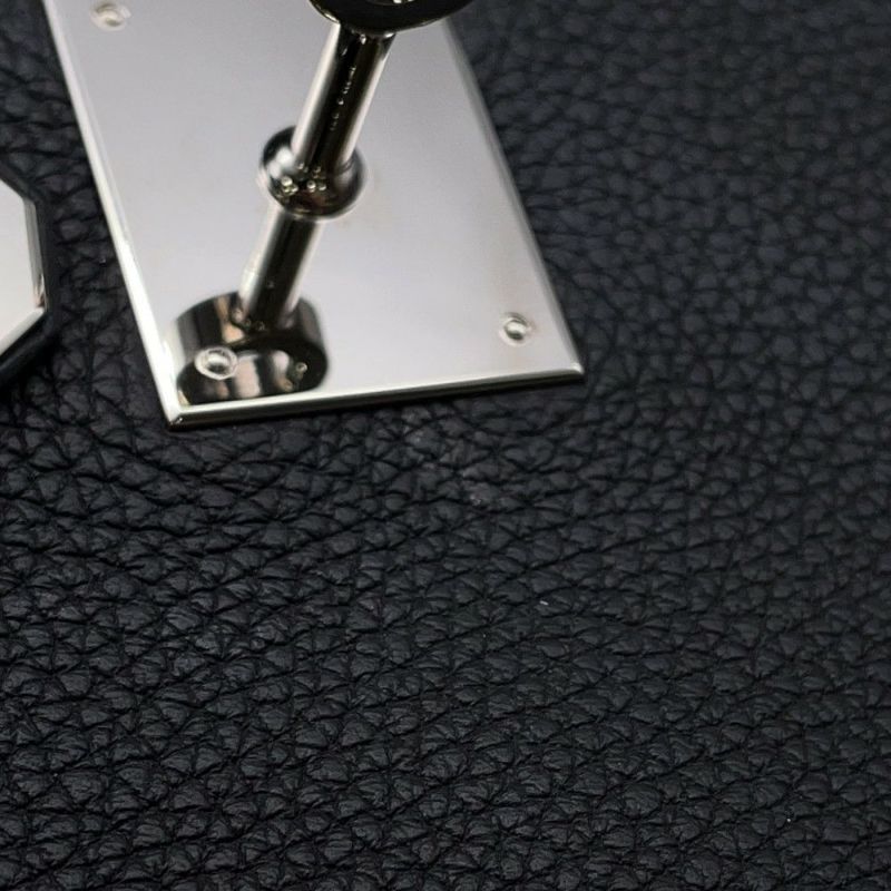 エルメス ハンドバッグ ケリー32 内縫い ブラック/シルバー金具 トゴ U刻印 2wayショルダー 黒