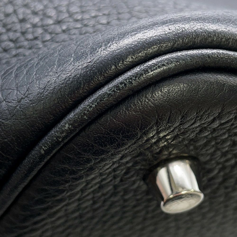 エルメス ハンドバッグ ピコタンロックMM ブラック/シルバー金具 トリヨンクレマンス Y刻印 黒