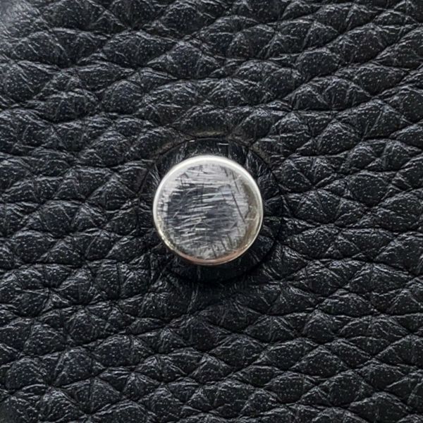 エルメス ハンドバッグ ピコタンロックMM ブラック/シルバー金具 トリヨンクレマンス Y刻印 黒