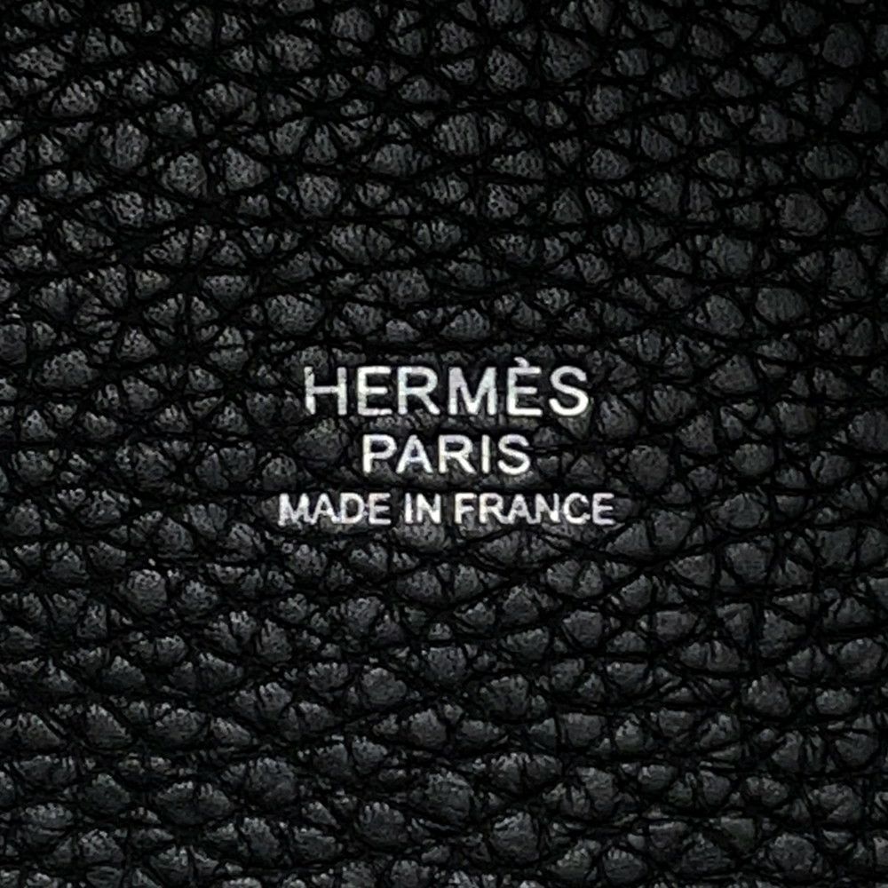 エルメス ハンドバッグ ピコタンロックMM ブラック/シルバー金具 トリヨンクレマンス Y刻印 黒