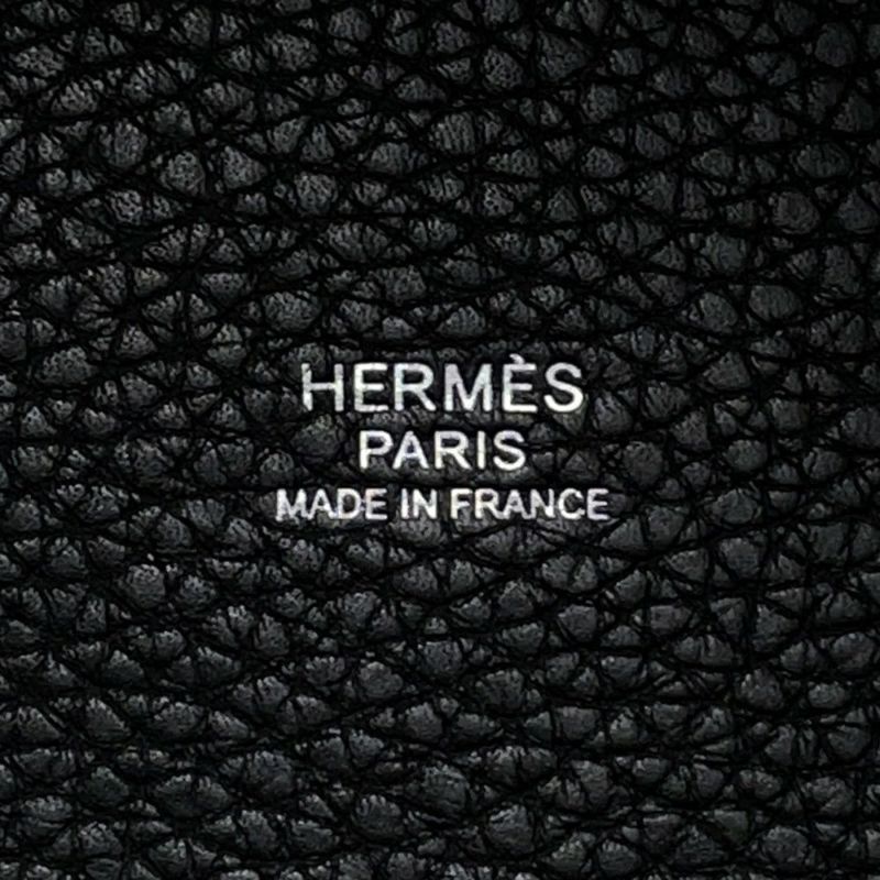 エルメス ハンドバッグ ピコタンロックMM ブラック/シルバー金具 トリヨンクレマンス Y刻印 黒