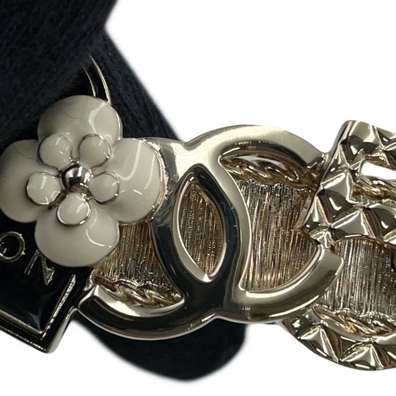 シャネル ヘアクリップ ココマーク カメリア ラインストーン メタル B22C CHANEL ヘアアクセサリー ヘアピン