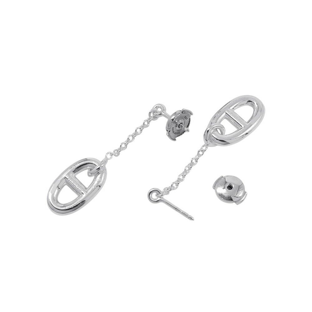 エルメス ピアス シェーヌダンクル ファランドール SV925シルバー HERMES ジュエリー アクセサリー