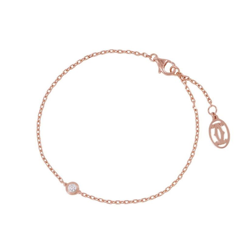 カルティエ ブレスレット ダムールSM スモールモデル ダイヤモンド 1P 0.09ct K18PGピンクゴールド B6040300 Cartier