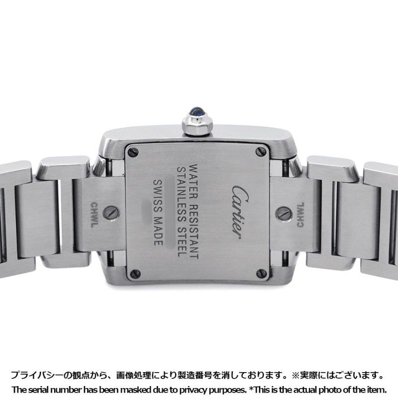 カルティエ タンクフランセーズ SM WE110006 Cartier 腕時計 白文字盤 11PD クォーツ