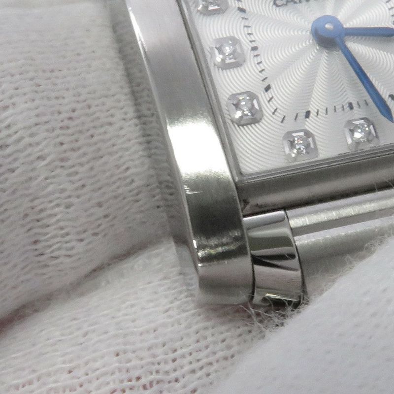 カルティエ タンクフランセーズ SM WE110006 Cartier 腕時計 白文字盤 11PD クォーツ