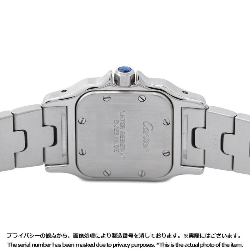 カルティエ サントスガルベ SM W20017D6 Cartier 腕時計 白文字盤 クォーツ