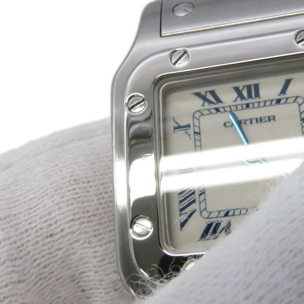 カルティエ サントスガルベ SM W20017D6 Cartier 腕時計 白文字盤 クォーツ